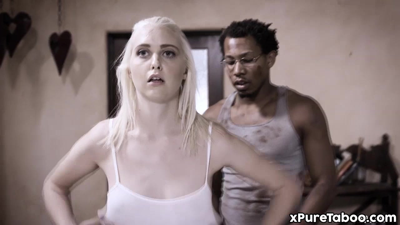 A black boy takes benefit of a sightless lady.