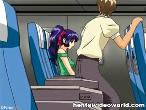 A threesome, a oral on the airplane and a fresh biotch for the gathering – Manga porn